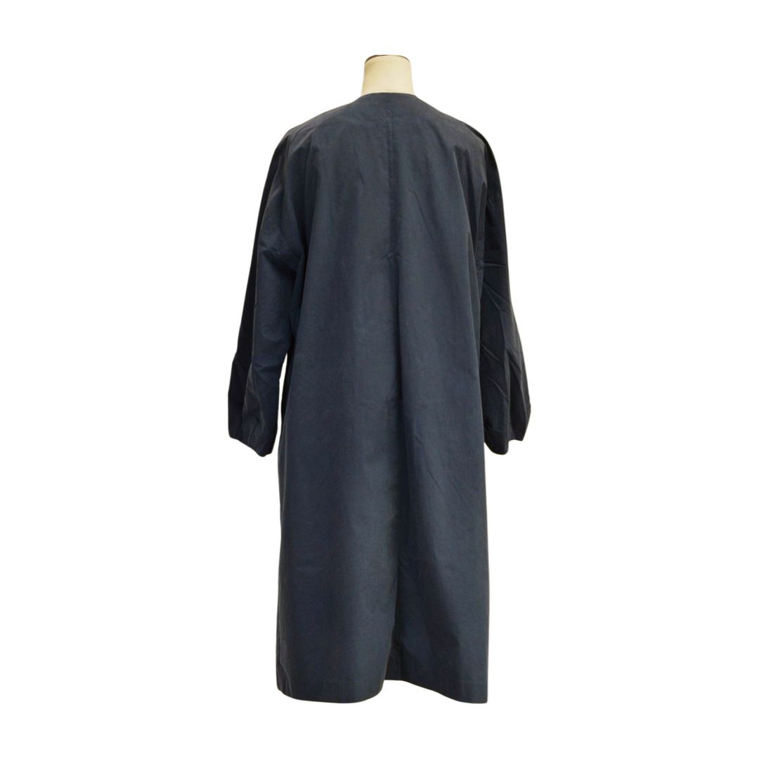 アダムエロぺ ADAM ET ROPE' AER ノーカラー コート Fサイズ ネイビー