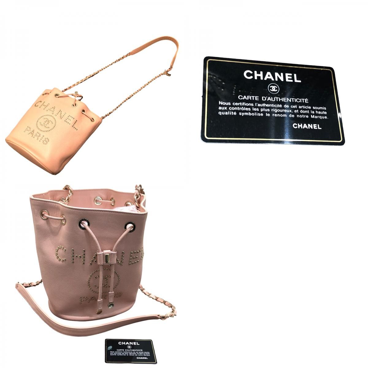 シャネル CHANEL ドーヴィルショルダーバッグ AS1045 ピンク レザー ...