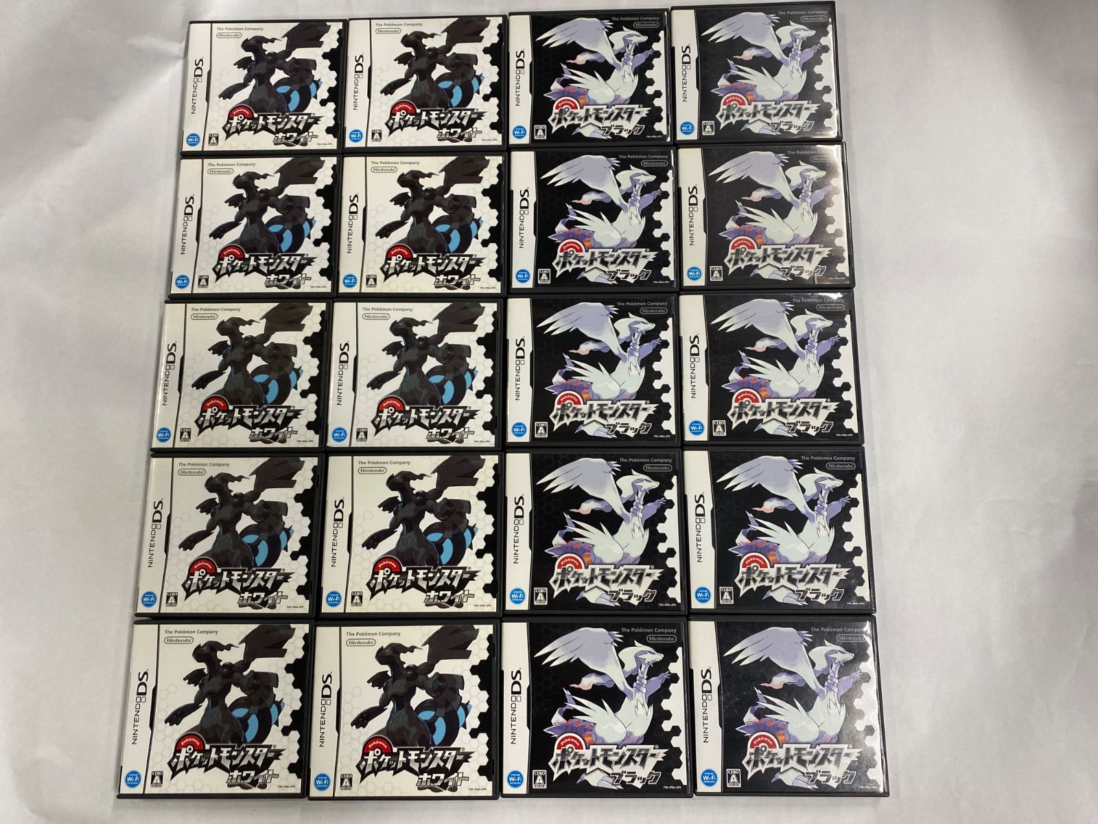ポケットモンスター ホワイト ブラック 動作品 DSソフト 20点 ケース 取扱説明書付き