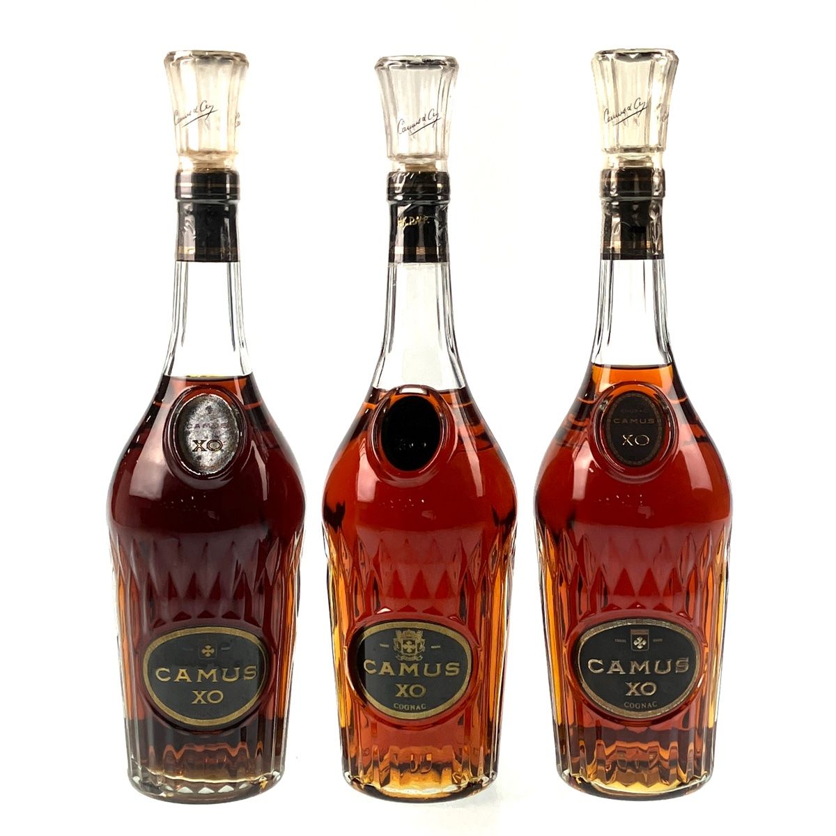 3本 カミュ CAMUS XO ロングネック コニャック
