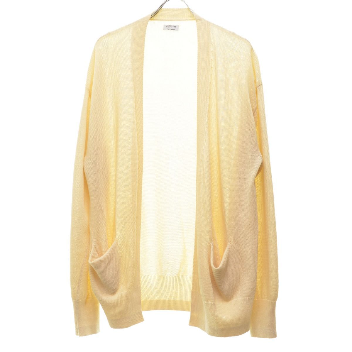 MAATEE & SONS コットンシルクニット ひょっとこ 長袖カーディガン