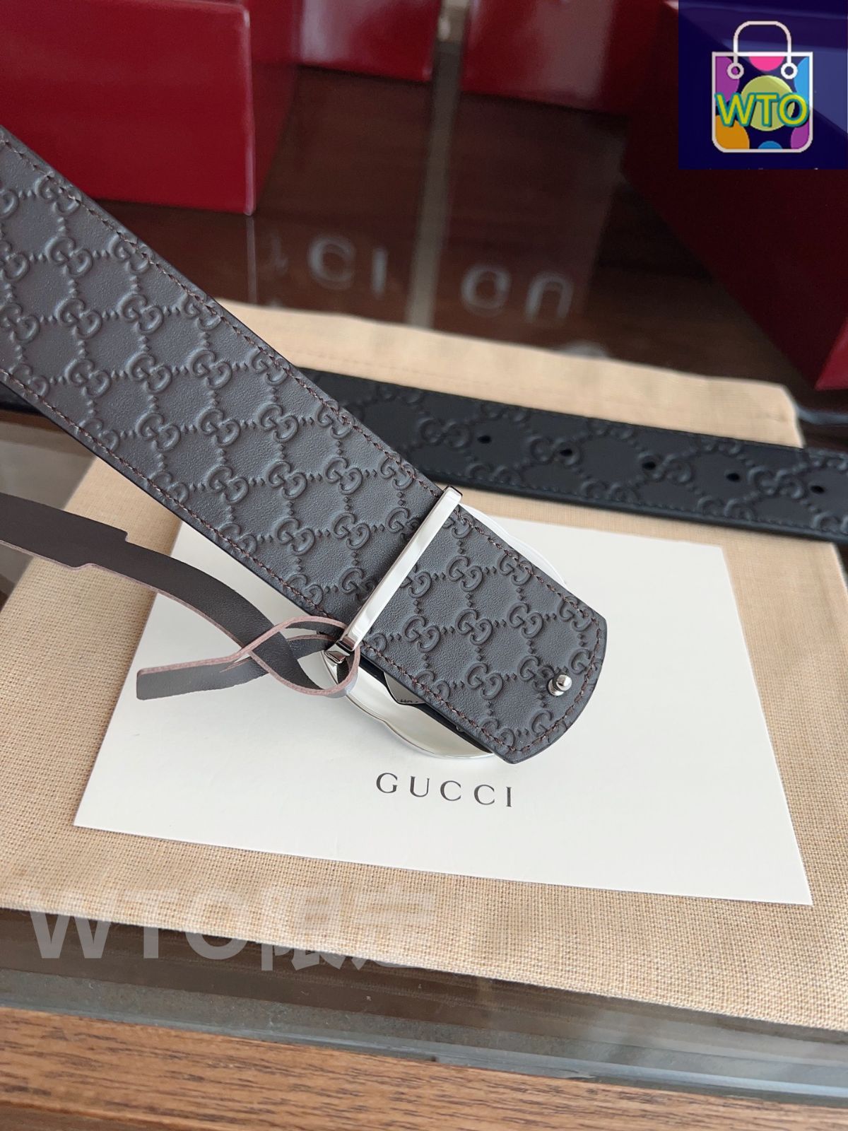 GUCCI ダブルGバックル ベルト GUCCI ダブルGバックル ベルト ブラック 85-34