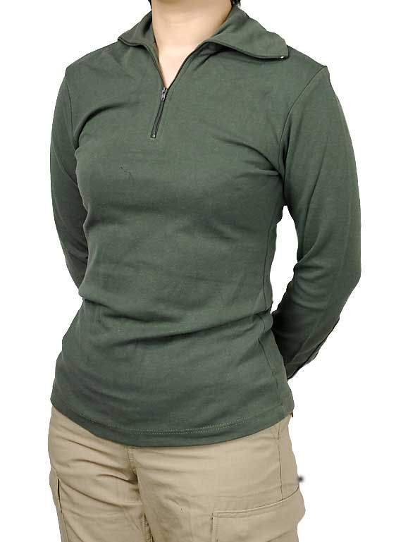 フランス軍 OD F-1 ハーフジップ コンバットシャツ 新品 F23N- - メルカリ