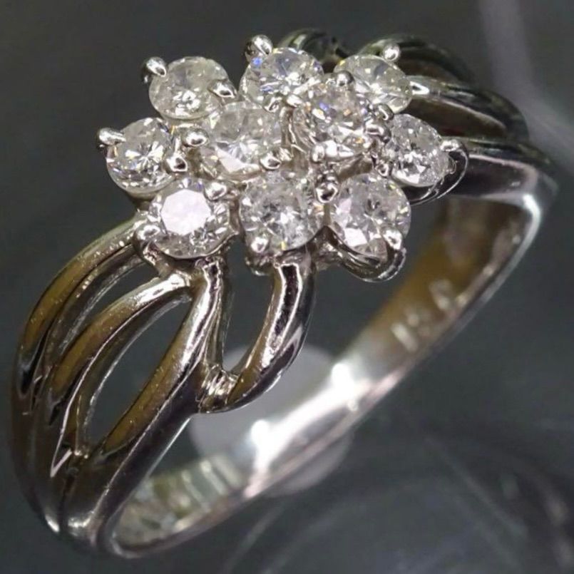 ジュエリーマキ プラチナ850 ウェーブデザインリング ジュエリーマキ