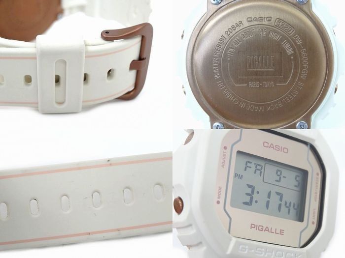 CASIO カシオ DW-5600PGW 時計 □ G-SHOCK ジーショック PIGALLE 