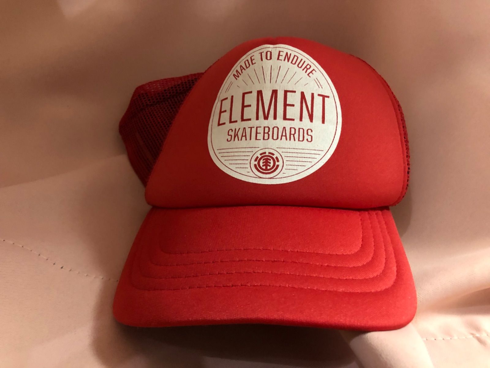 古着୨୧⑅ element エレメント メッシュキャップ 赤 レッド ⑅୨୧