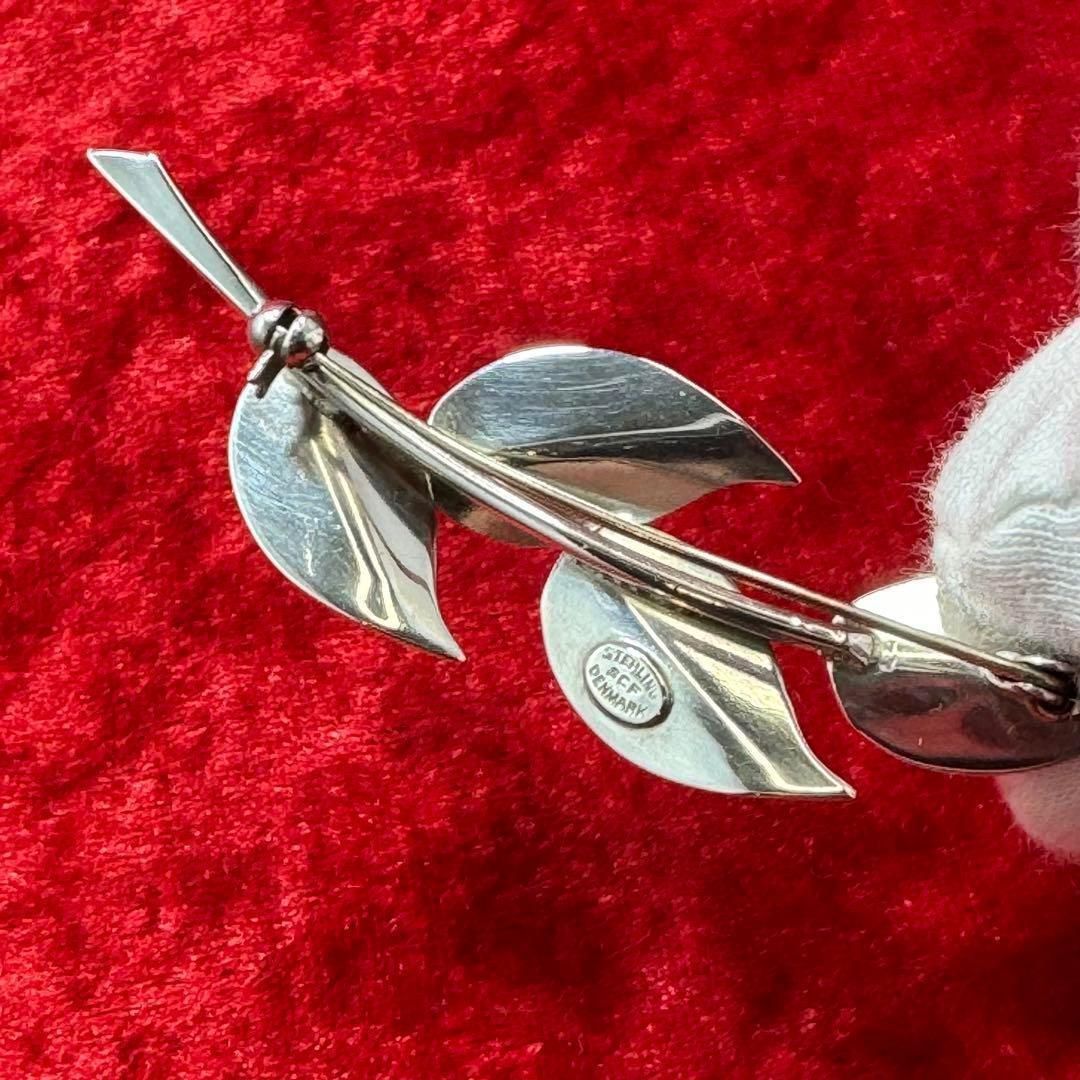 北欧ヴィンテージシルバーブローチ STERLING DENMARK SCF刻印 - メルカリ