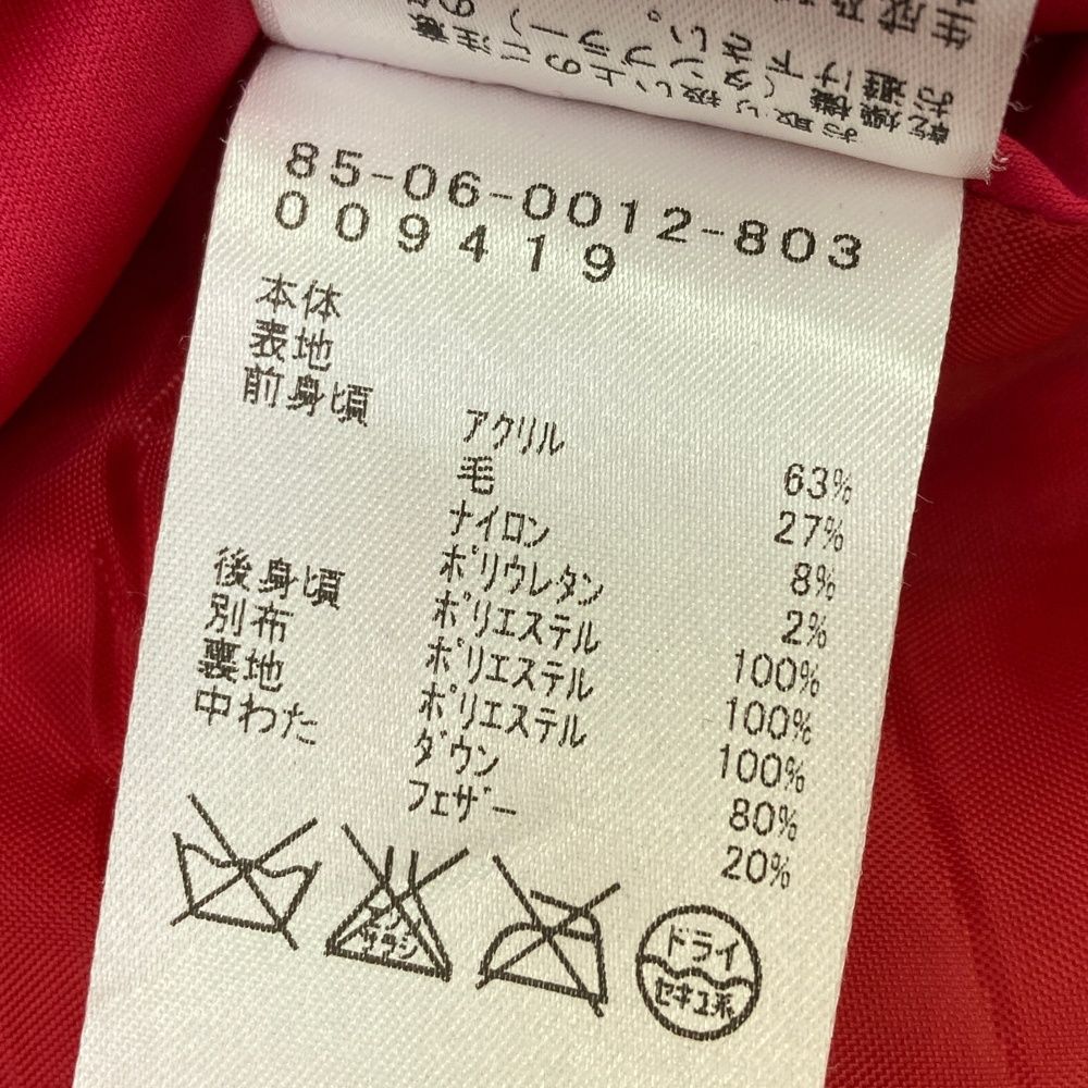 ストレートさのある サイズ S BEAMS GOLF ビームスゴルフ ダウンベスト チェック柄 レッド系 240101486422 ゴルフウェア レディース ストスト