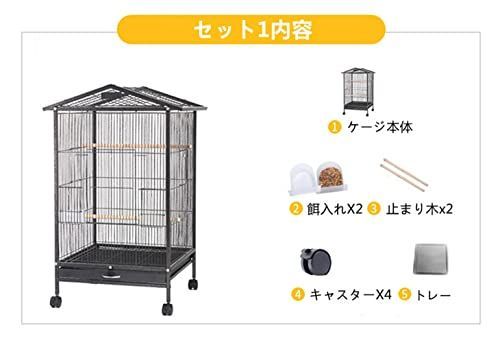 セット1 Jiza 鳥かご 鳥 ケージ 大型 インコ ケージ バード セット1 Jiza 鳥かご 鳥 ケージ 大型 インコ ケージ バード