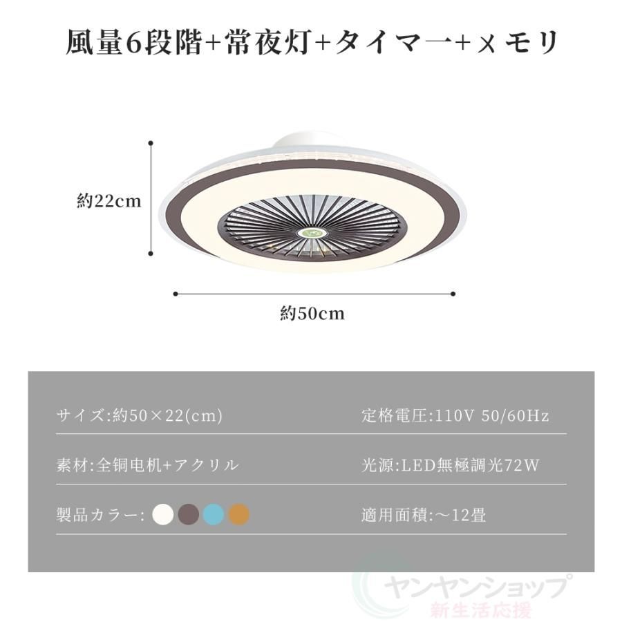 調光調色 ファン付き照明