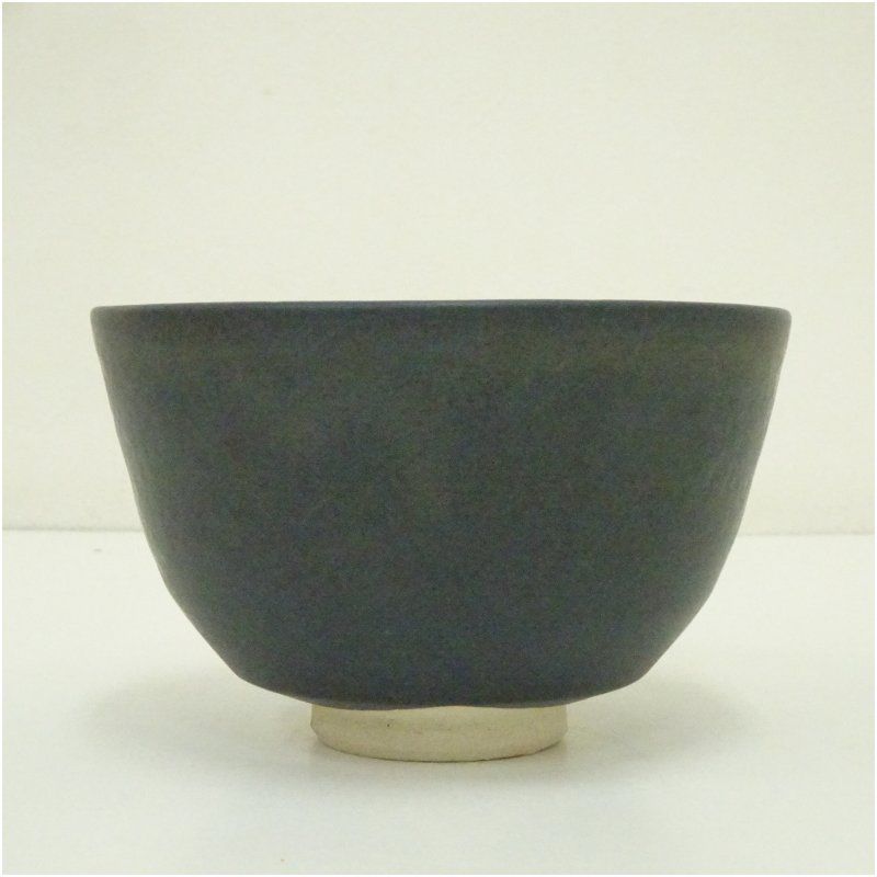 清水焼 黒井戸茶碗 伊藤三平作