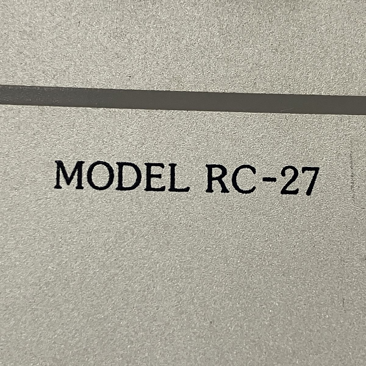 MODEL RC-27