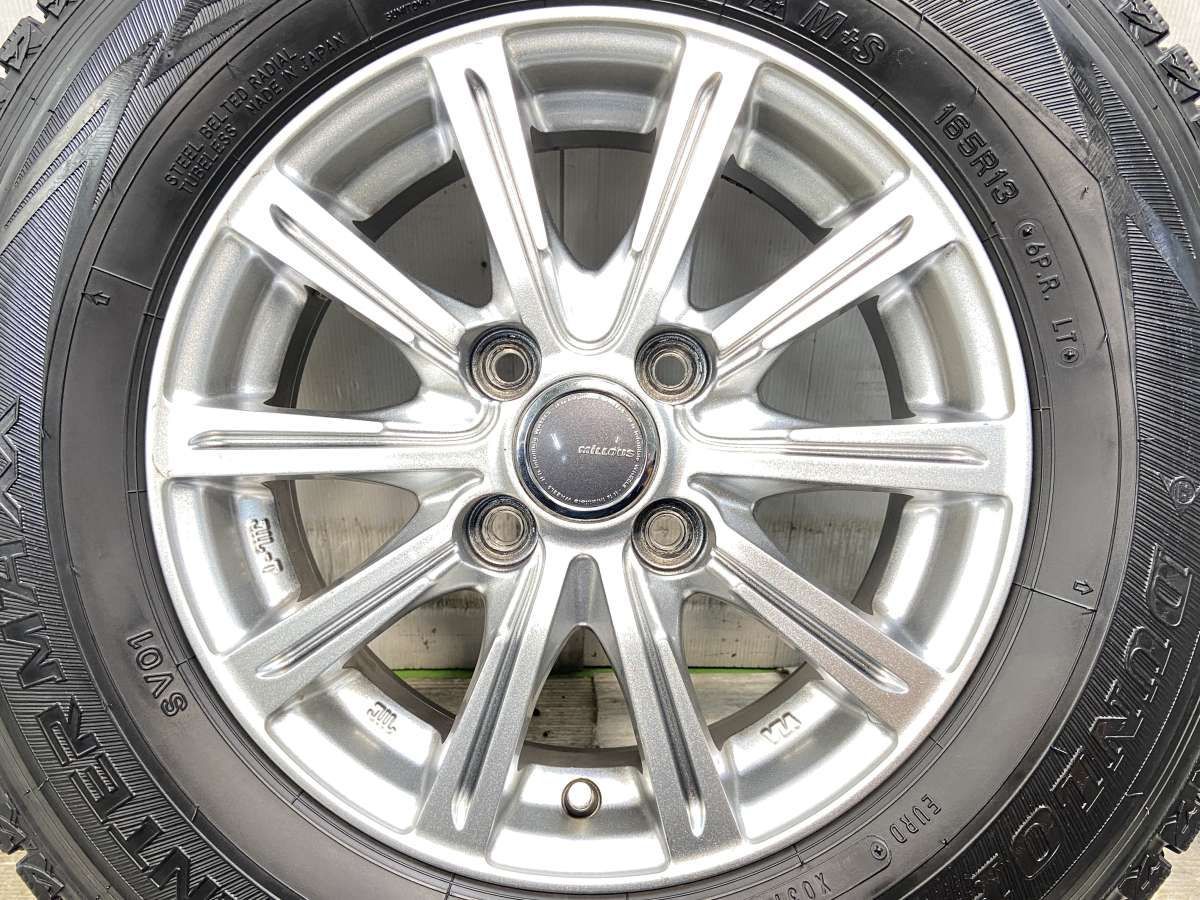 【Z-20】中古タイヤホイール4本セット 165R13 6PR LT 大得価，限定SALE 中古タイヤホイールセット 165R13 6PR (165⁄80R13 90