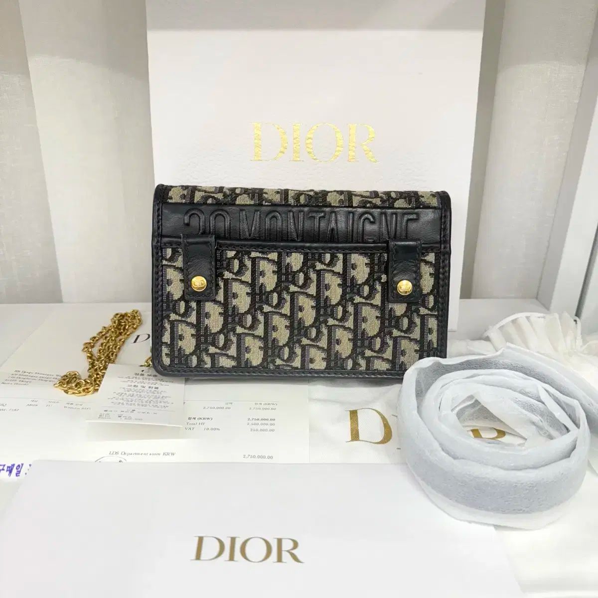 Dior ディオール モンテーニュ 30 2 in 1 ポーチバッグ