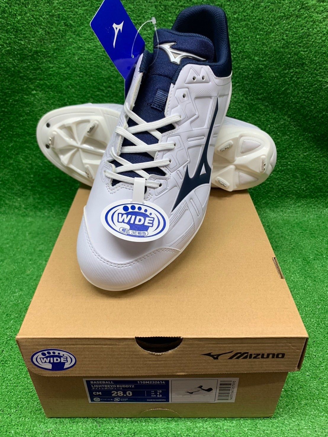 ミズノスパイク　ライトレボバディ−2 新品未使用28、0cmP革付き MIZUNO 【MIZUNO】ミズノ スパイク ライトレボバディー2