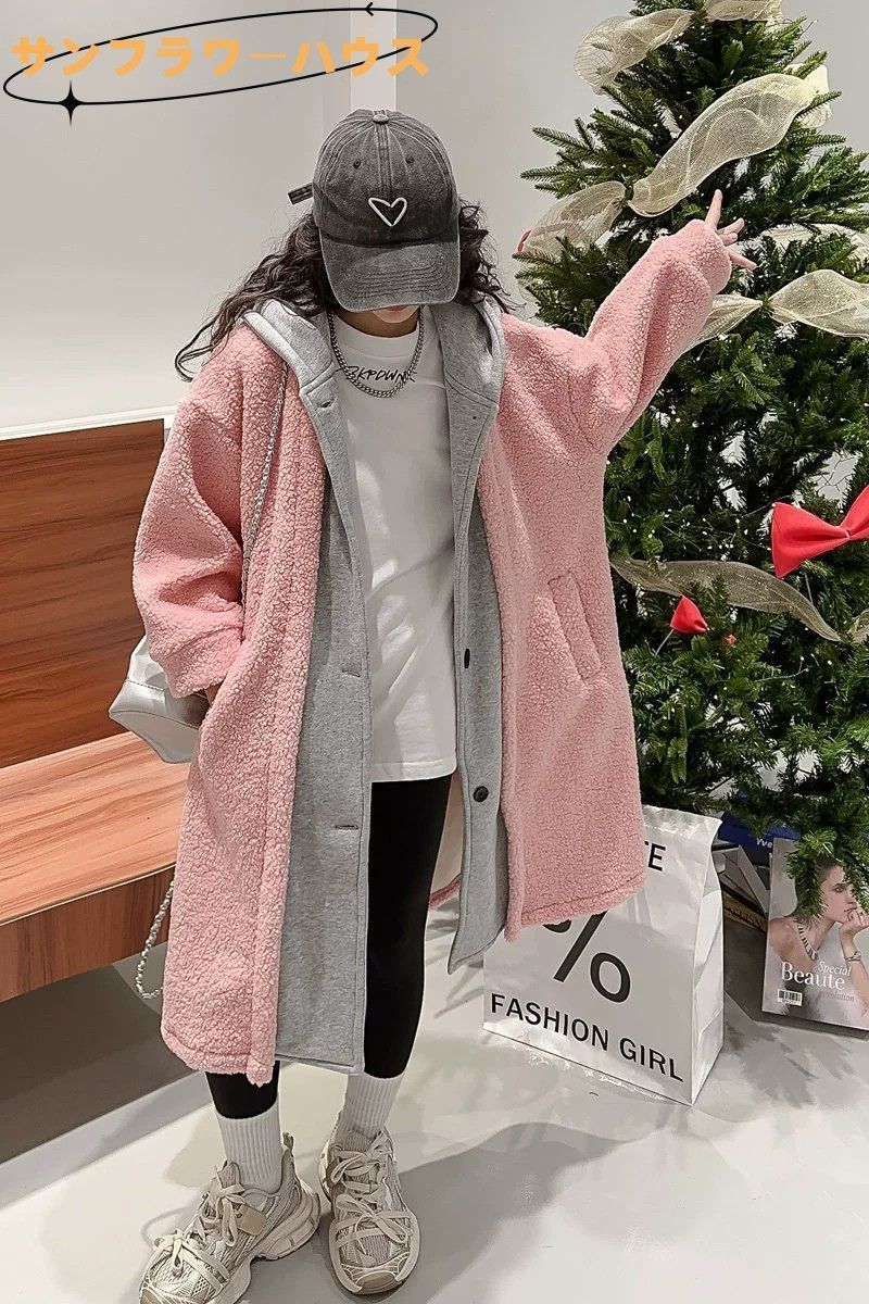 子供服 アウター 女の子 長袖 コート 秋 冬 フォーマル 上品 カジュアル シンプル 暖かい nee3c995939