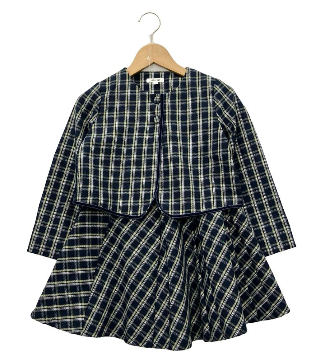 美品 ビームス セットアップ ノーカラージャケットスカート チェック B:MING キッズ SIZE 130 (130) BEAMS