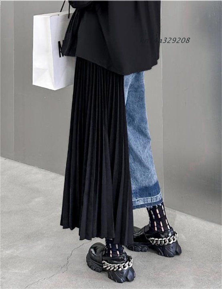 デニムワイドパンツ韓国ファッ kni4a329208 DECORATOM_COM_BR