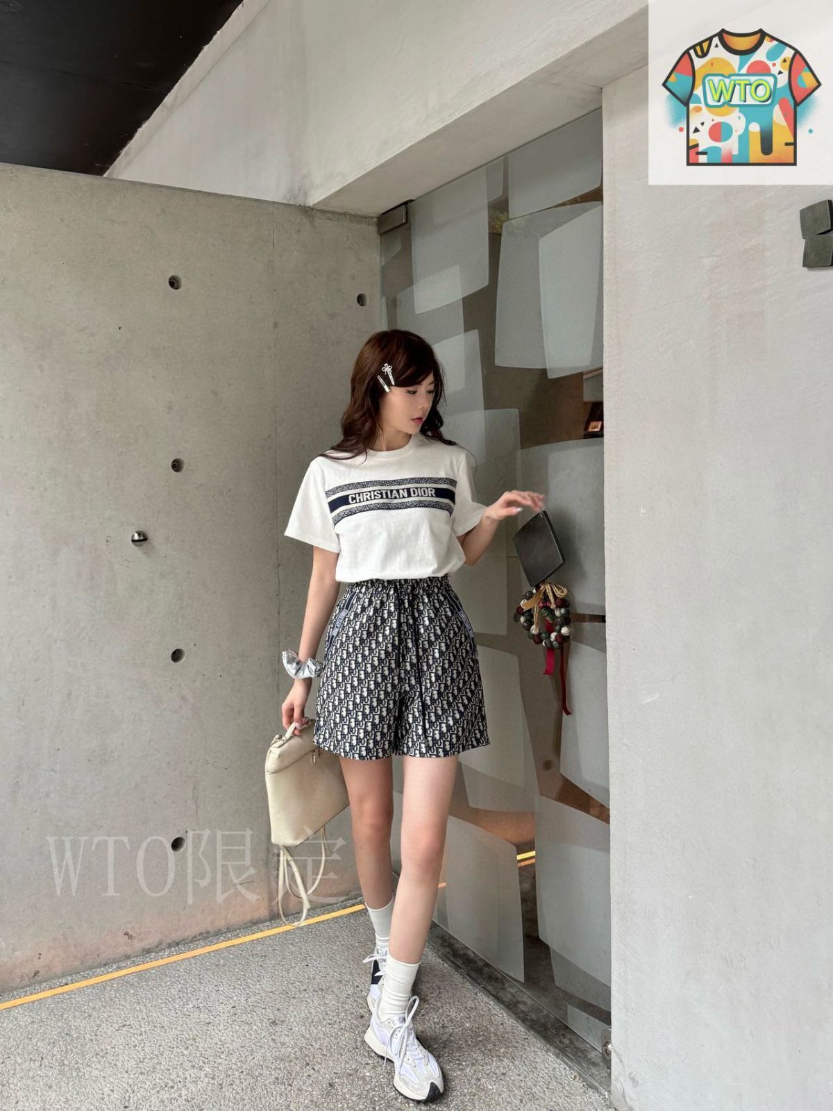 【モノグラムデザインが可愛い♡】Dior スカート めっちゃかわいいオブリーク柄♪】☆ディオール☆ミニスカート