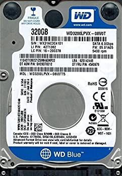 【中古】 Western Digital WD3200LPVX-08V0TT5 320GB DCM HBOTJBB