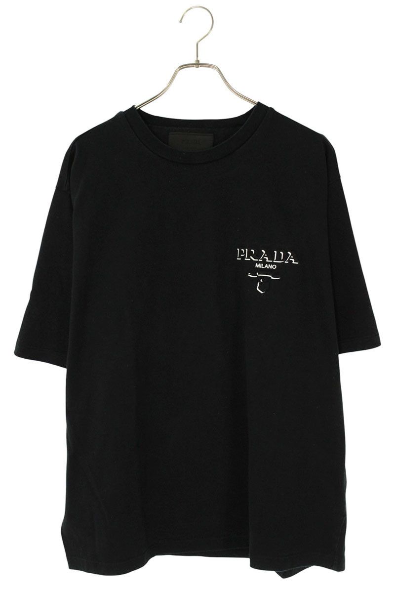 プラダ 24AW UJN896 S000 14K7 ロゴエンボスTシャツ メンズ XL