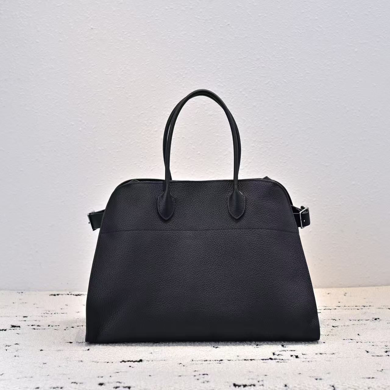 新品 The Row Margaux 15 マルゴー 15 レザー ハンドバッグ ショルダーバッグ ブラック - メルカリ