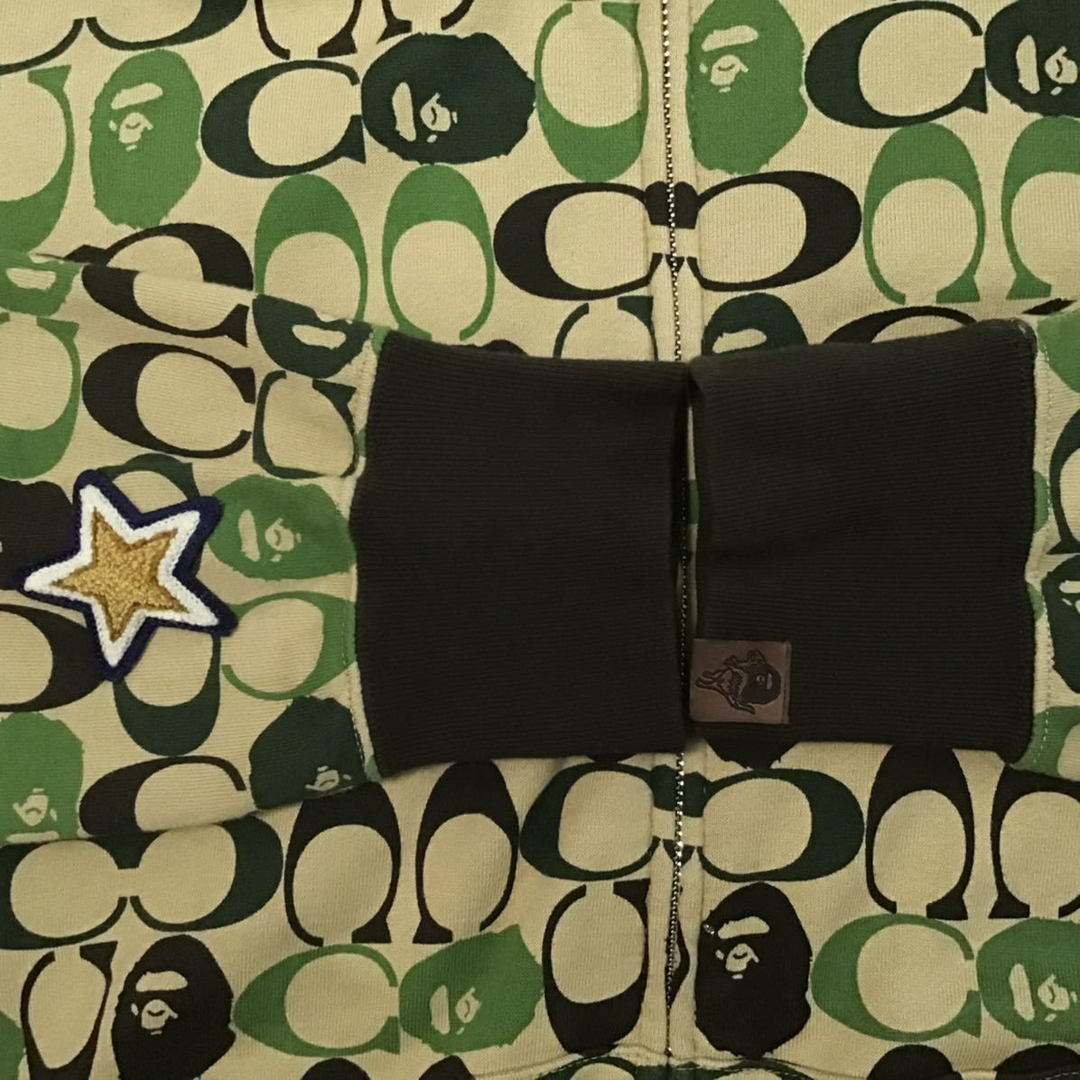 COACH × BAPE シャーク パーカー Lサイズ 大特価】A BATHING APE/アベイシングエイプ×COACH/コーチ SHARK