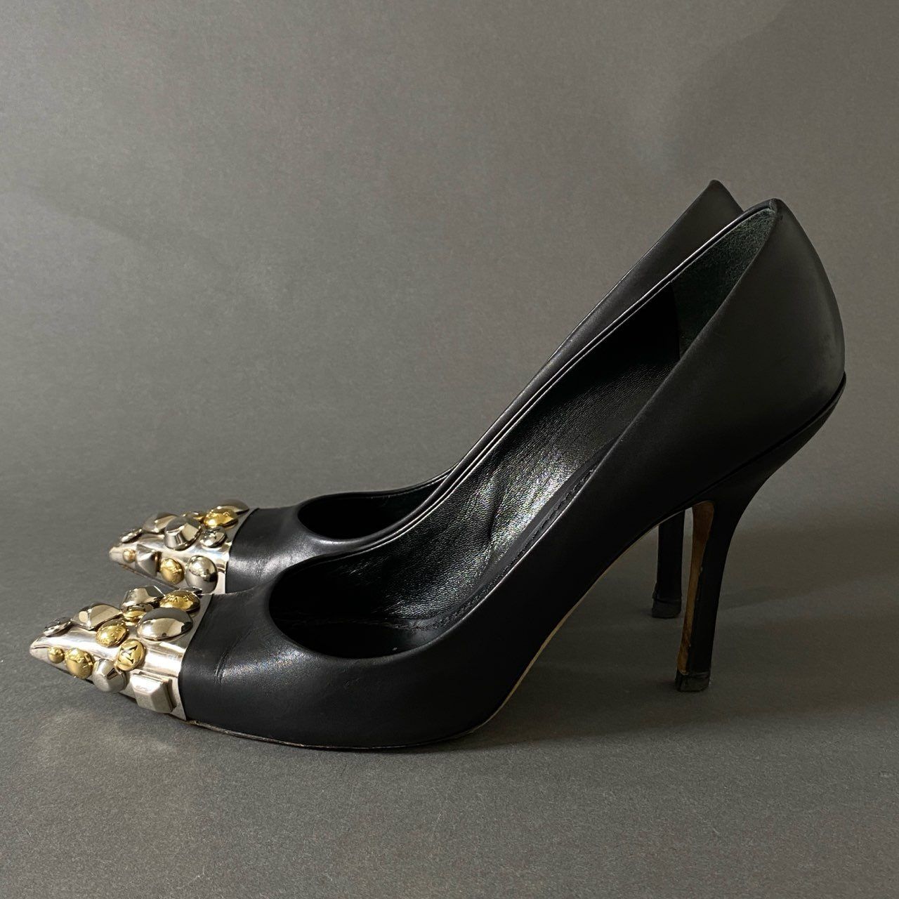 LOUIS VUITTON ブラック ハイヒール 34 Louis Vuitton x Yayoi Kusama Polka Dot Pumps - size 37.5