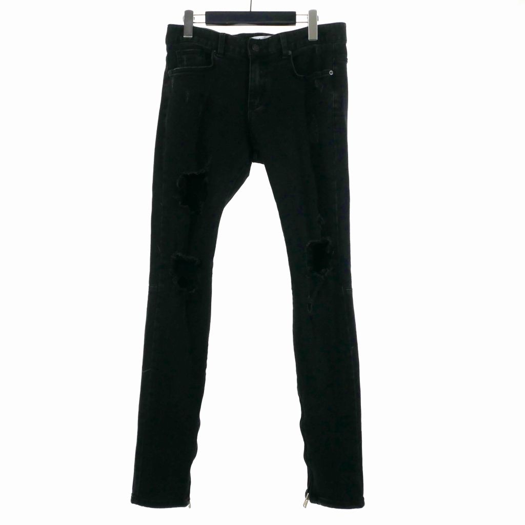 シヴァーライズ スタッズ ブラック スキニー デニム チャック ダメージ シヴァーライズ CIVARIZE CIVARIZE【シヴァーライズ】立体加工