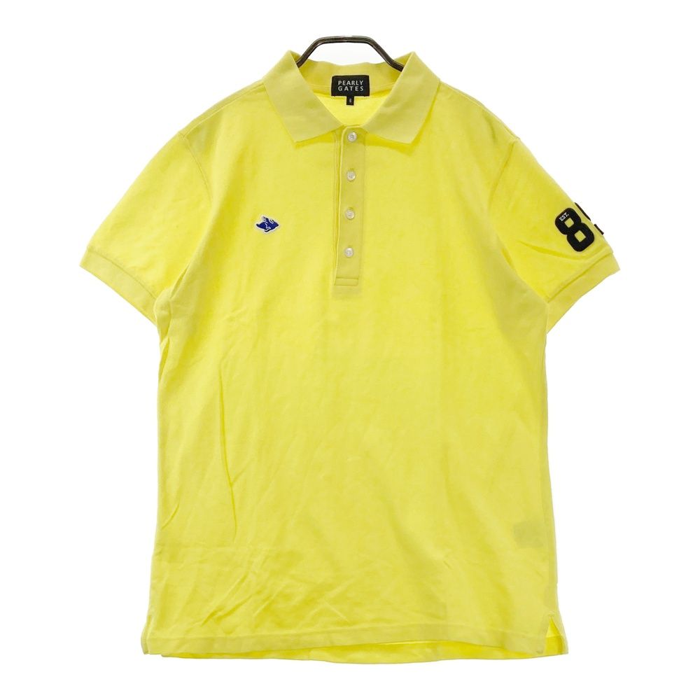 パーリーゲイツ　ゴルフポロシャツ　サイズ6 サイズ：6 PEARLY GATES パーリーゲイツ 半袖ポロシャツ イエロー系
