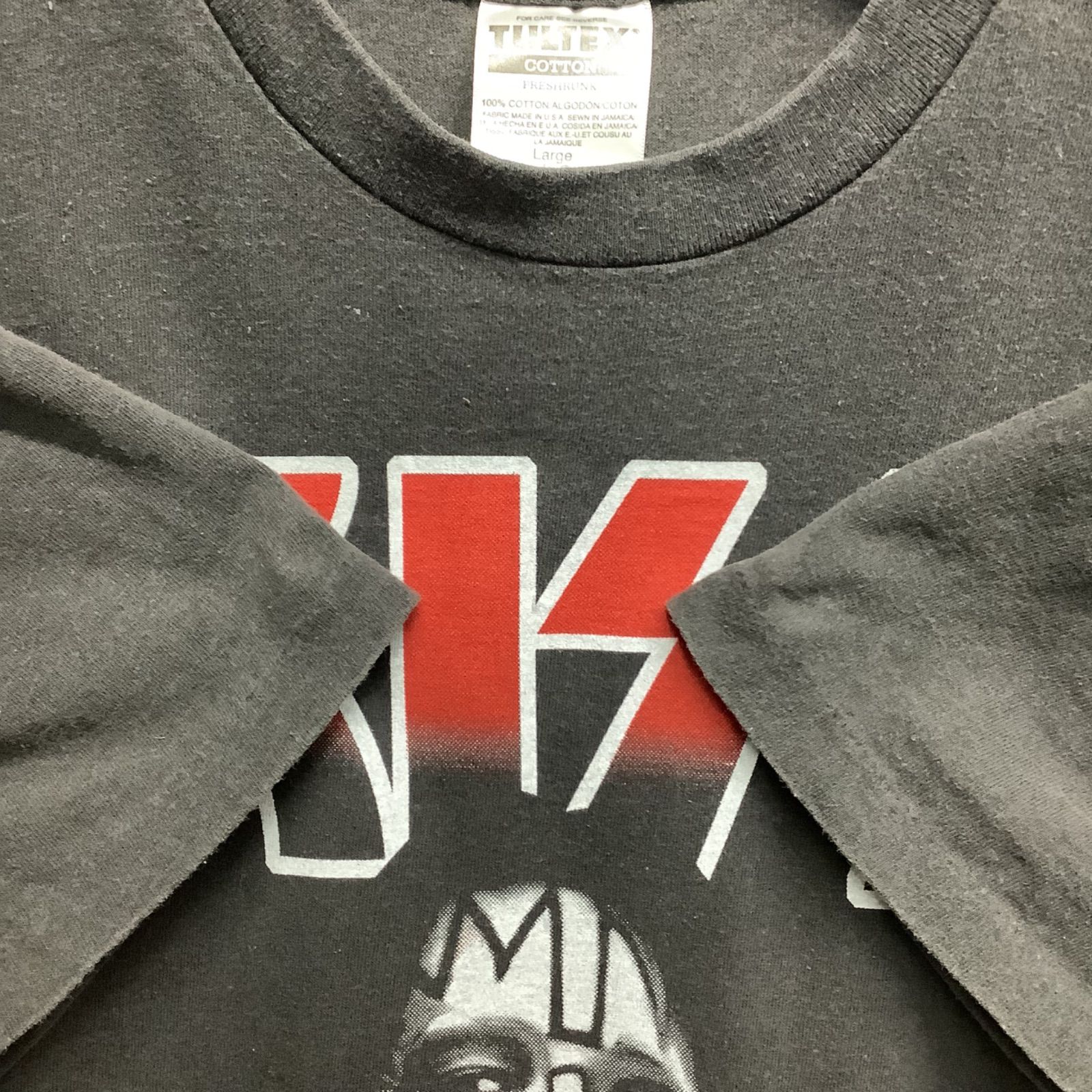 RED バンドTシャツ KISS Lサイズ Tシャツ Lサイズ KISS キッスバンドTシャツ TULTEX - メルカリ