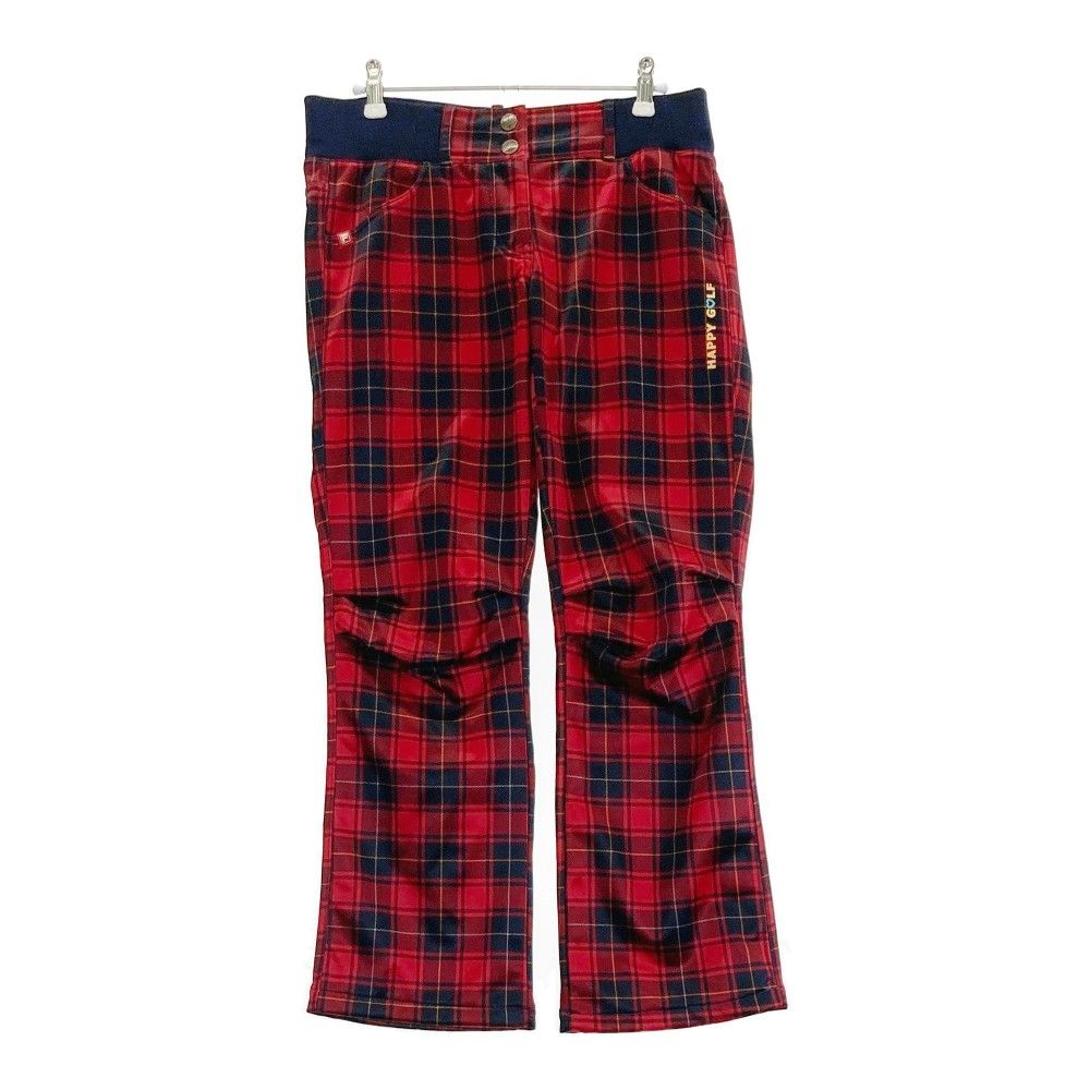 サイズ：L FILA GOLF フィラゴルフ  裏起毛 パンツ チェック柄 レッド系 [240101295316] ゴルフウェア レディース ストスト