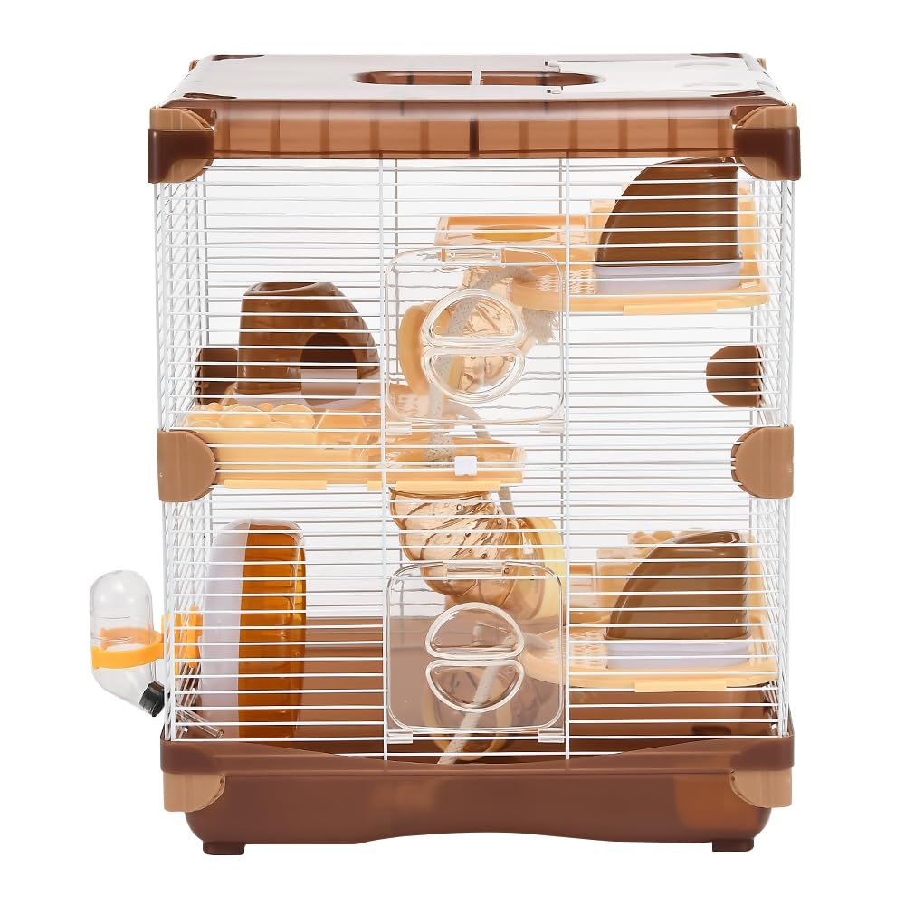 ハムスター　小動物　ゲージ 迅速発送】YIBOPET ハムスターケージ 小動物ケージ 3段階 ケージ
