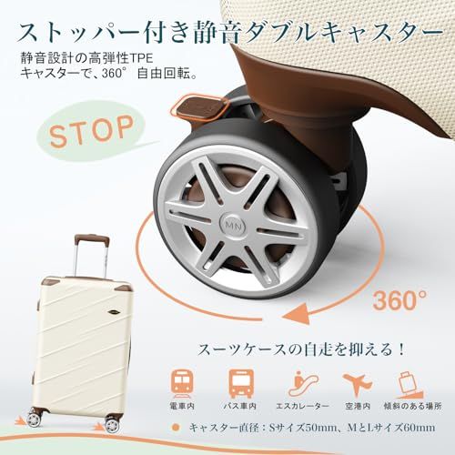 ストッパー付き スーツケース