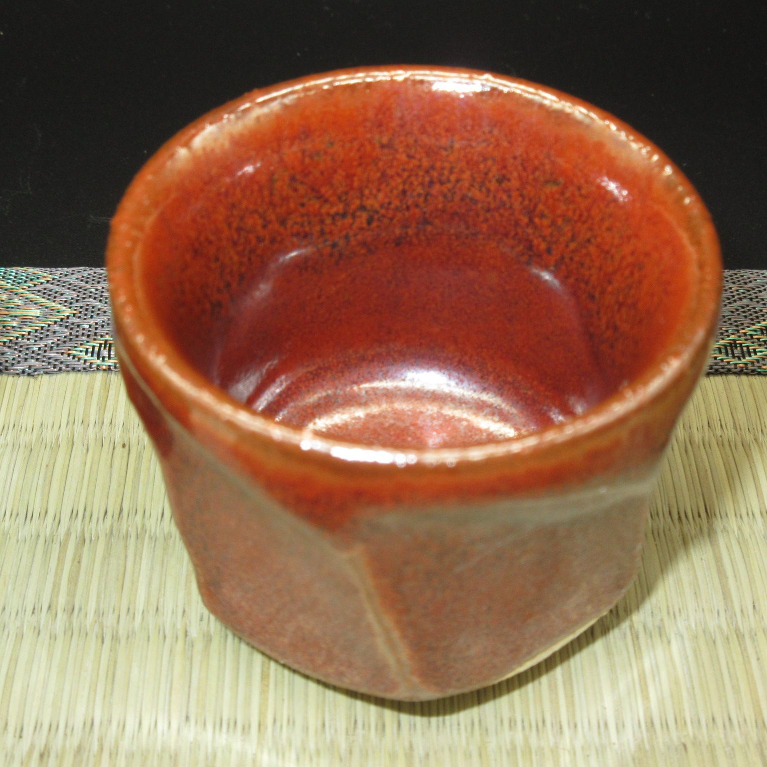 古瀬戸 美濃焼 黄瀬戸 瀬戸焼 盃 ぐい呑み 猪口　古陶 ☆陶器 瀬戸物 美濃焼 白山窯 猪口 盃 ぐい呑 5色セット (箱入り