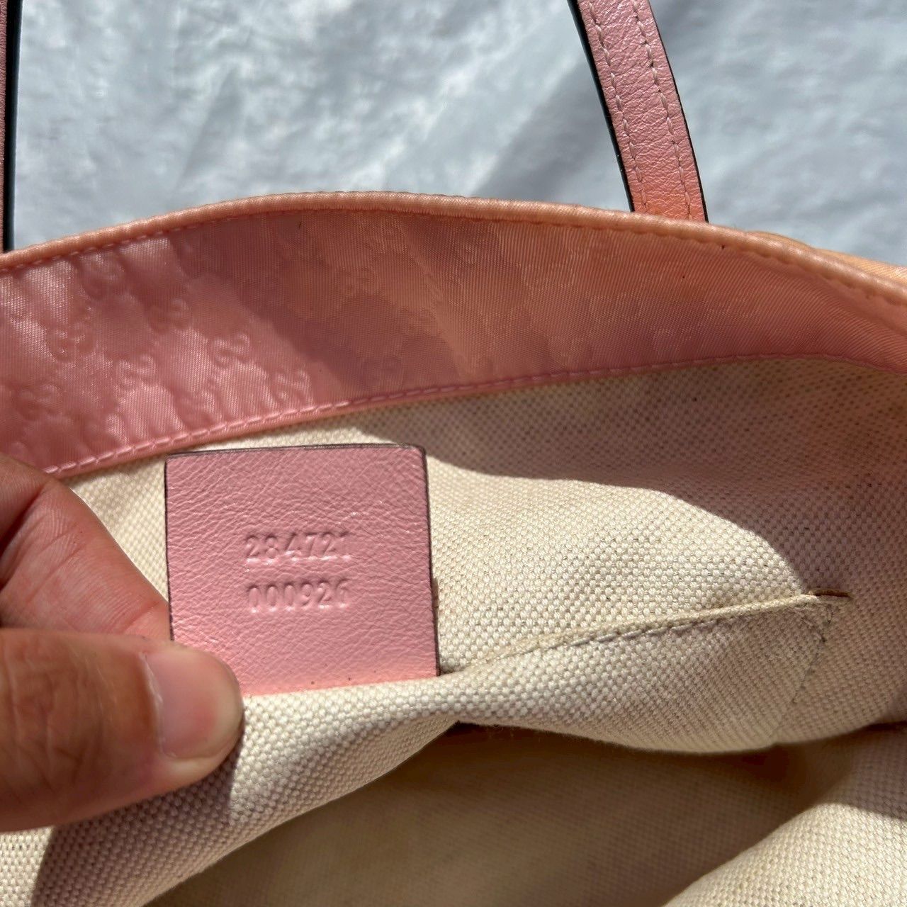 GUCCI グッチ キッズ チルドレンズ レディース ナイロン レザー トート