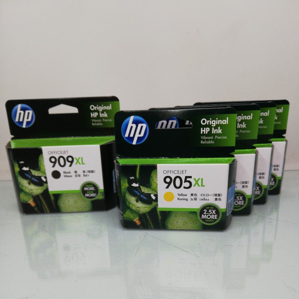 まとめ売り hp 純正インクカートリッジ (909XL 黒) (905XL×4 イエロー 