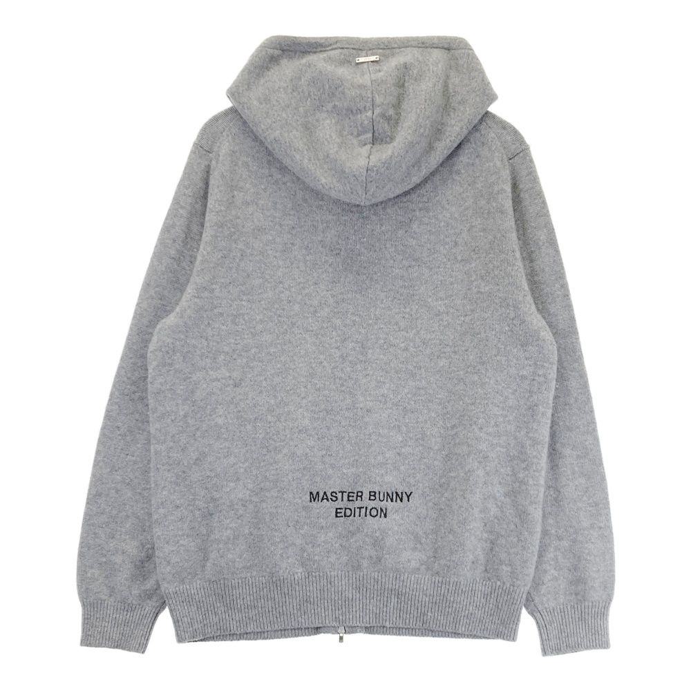 サイズ 6 MASTER BUNNY EDITION マスターバニーエディション カシミヤ ニット ジップパーカー グレー系 240101529190 ゴルフウェア メンズ ストスト