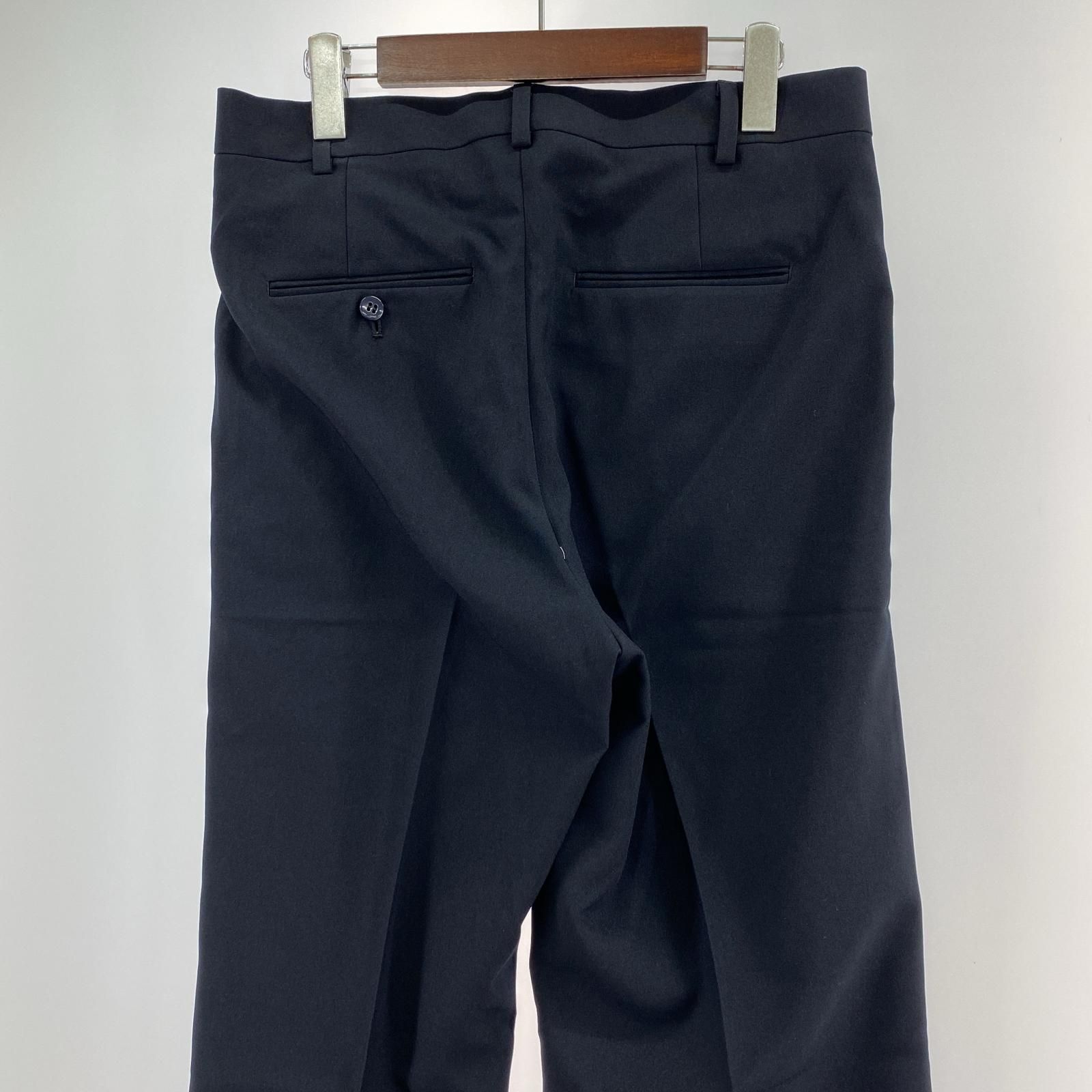 6293【美品】ドゥロワー 1タックパンツ ストレッチ スラックス 24SS 紺  