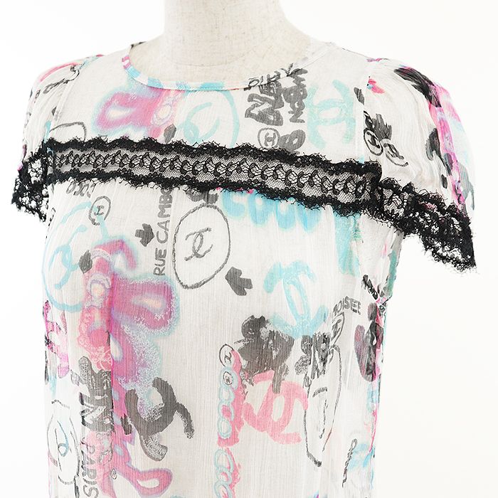 CHANEL シャネル アンサンブル 07C P30176 フラワー 花柄 レース 