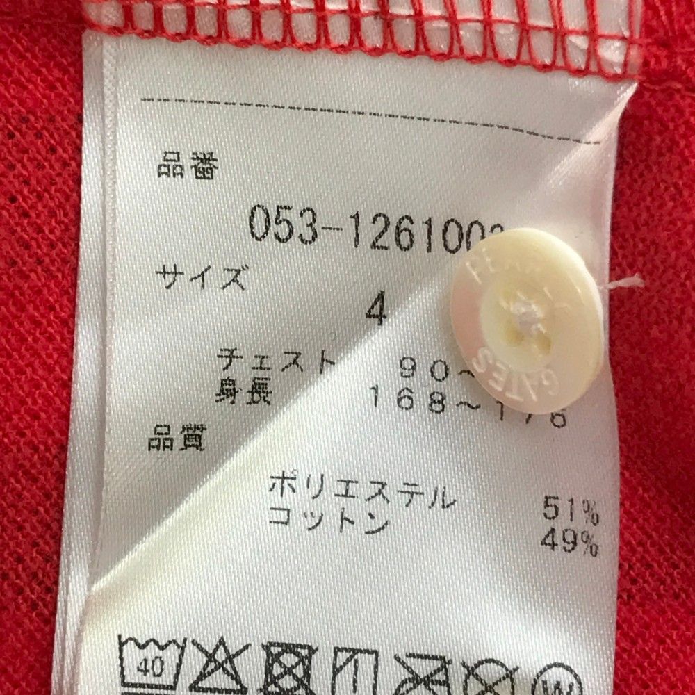 サイズ：4 PEARLY GATES パーリーゲイツ  長袖ポロシャツ ボタンダウン チェック柄 レッド系 [240101257116] ゴルフウェア メンズ ストスト 楽天市場】パーリーゲイツ ポロシャツ メンズ（カラーレッド