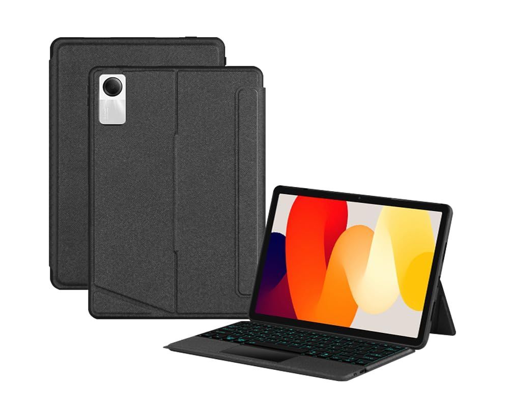 Size Xiaomi Pad 6S Pro 12.4インチ_Color 黑灰 縦|横置き対応 Xiaomi Pad 6S Pro 12.4インチ キーボード ケース タッチパッド バックライト付き マグネット式 ケース 分離式 シャオミカバー Pad 6S