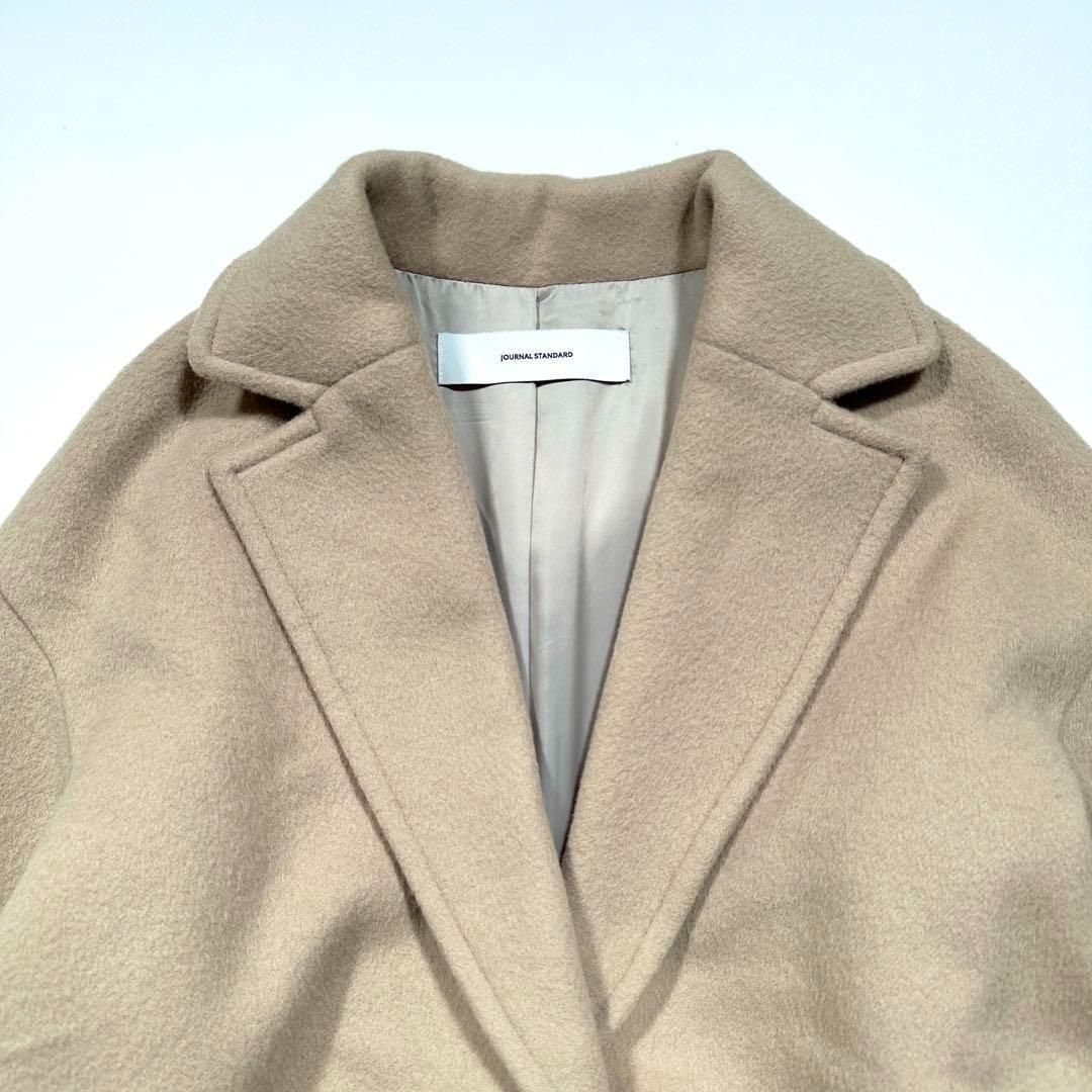 JOURNAL STANDARD ウールアンゴラ ロングコート 38 ベージュ - メルカリ