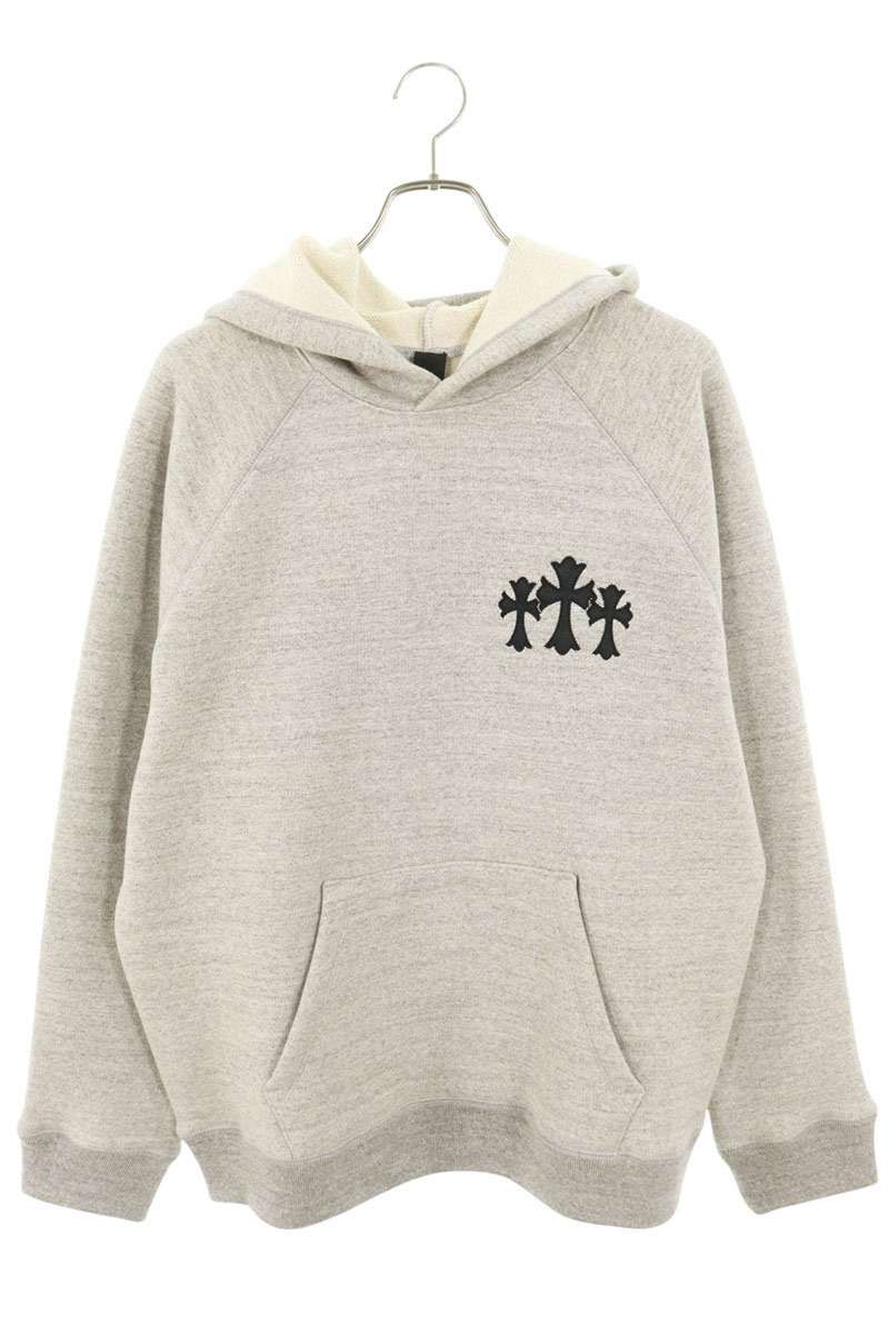 【国内即発】CHROME HEARTS プルオーバーフーディ 7-11 CH刺繍 クロムハーツ 7-11 HOODIE バックCHロゴクロス刺繍プルオーバー