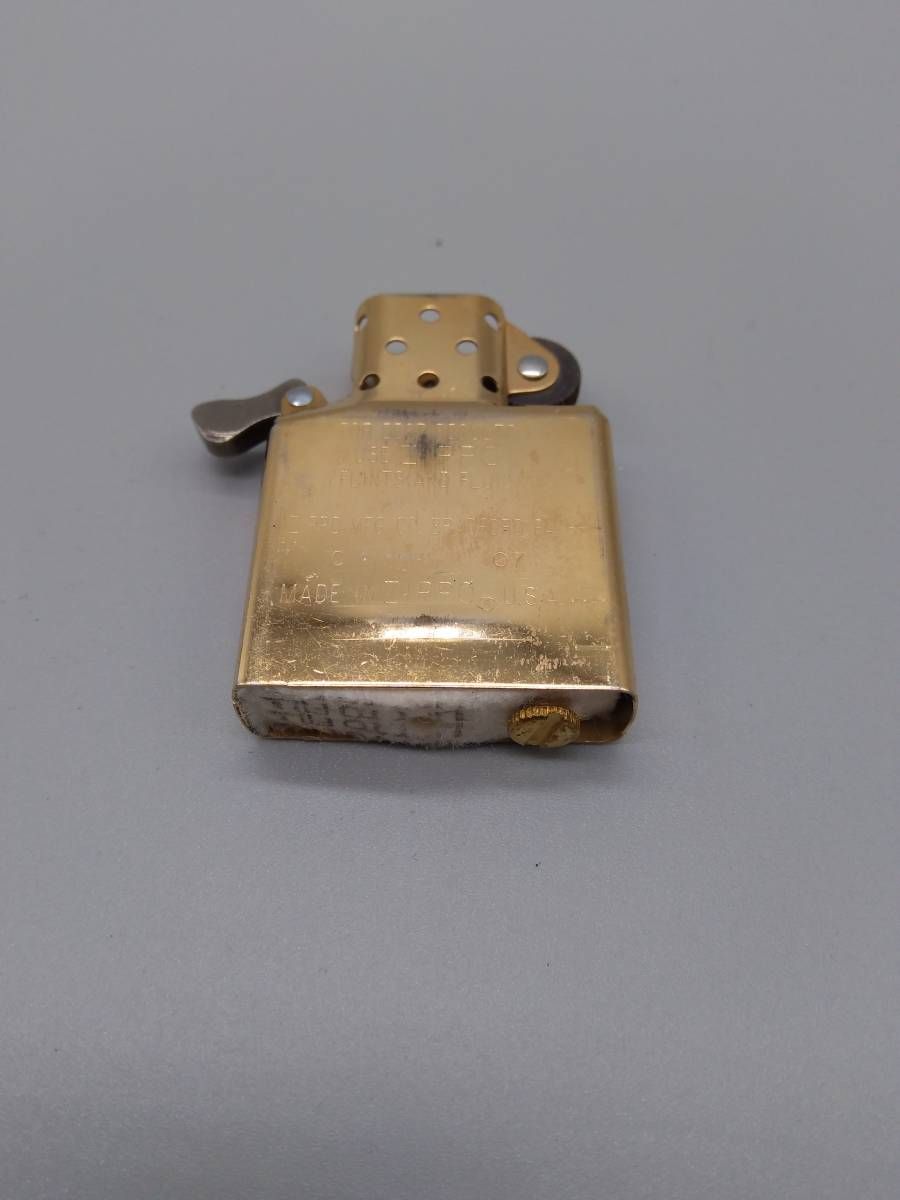 Zippo ジッポ ライター 使用済み 2007年 本金蒔絵 龍 和柄