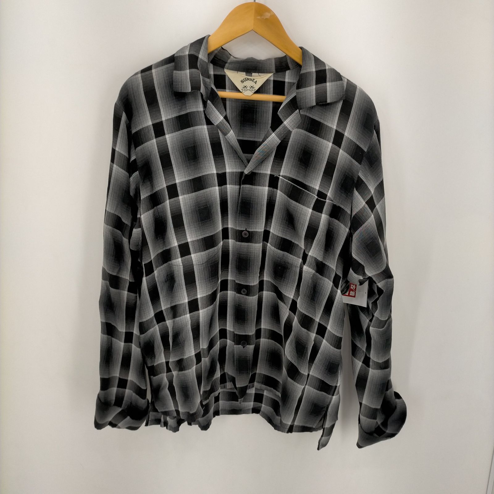 sunsea 19ss SHADOW CHECK GIGOLO SHIRT - トップス