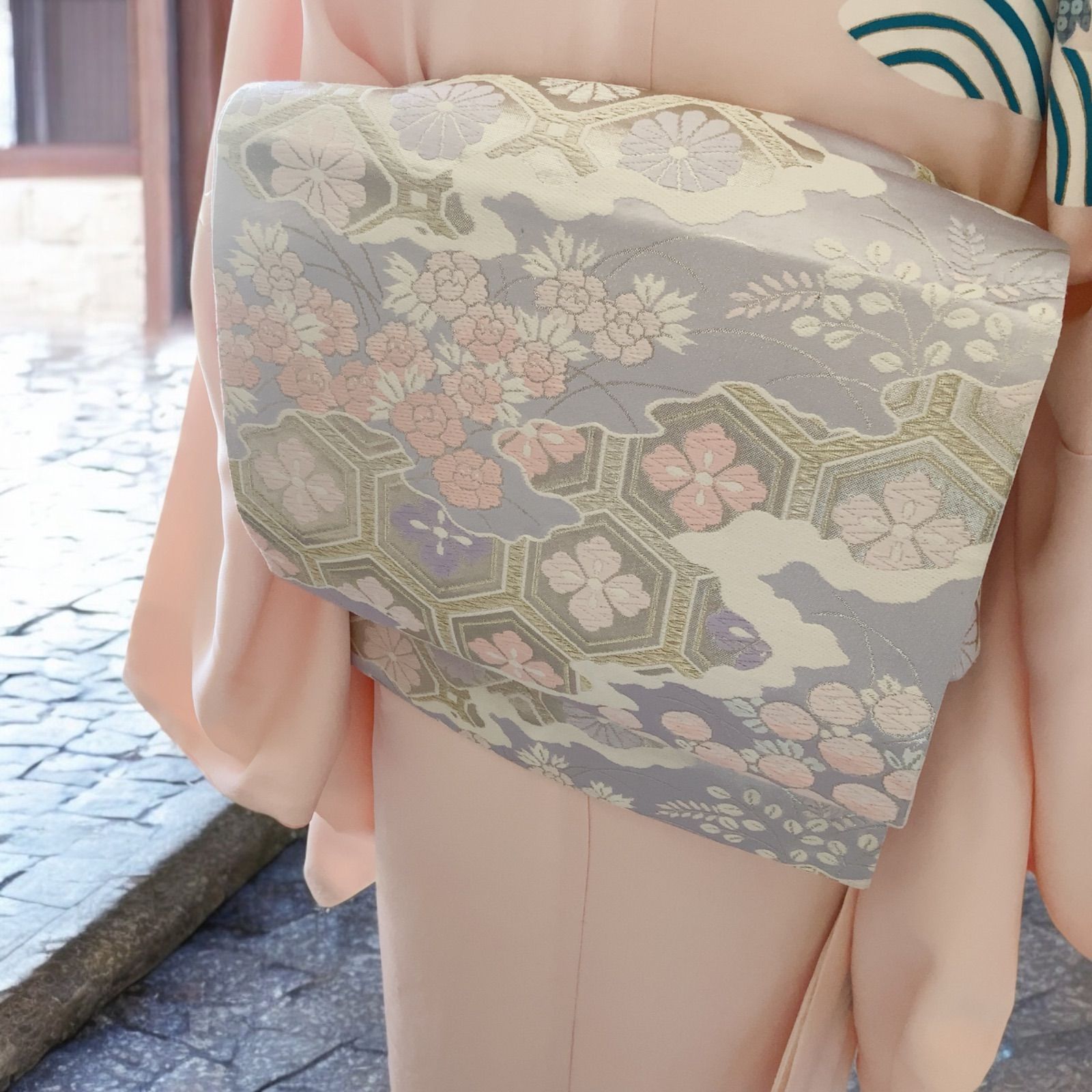 鶴 訪問着セット