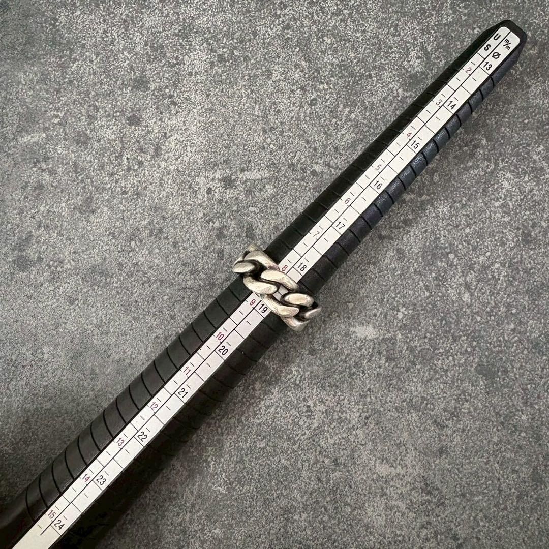 入手困難 メゾンマルジェラ シルバー925 チェーンリング 19号 11刻印 入手困難 メゾンマルジェラ maison margiela シルバー925 チェーン