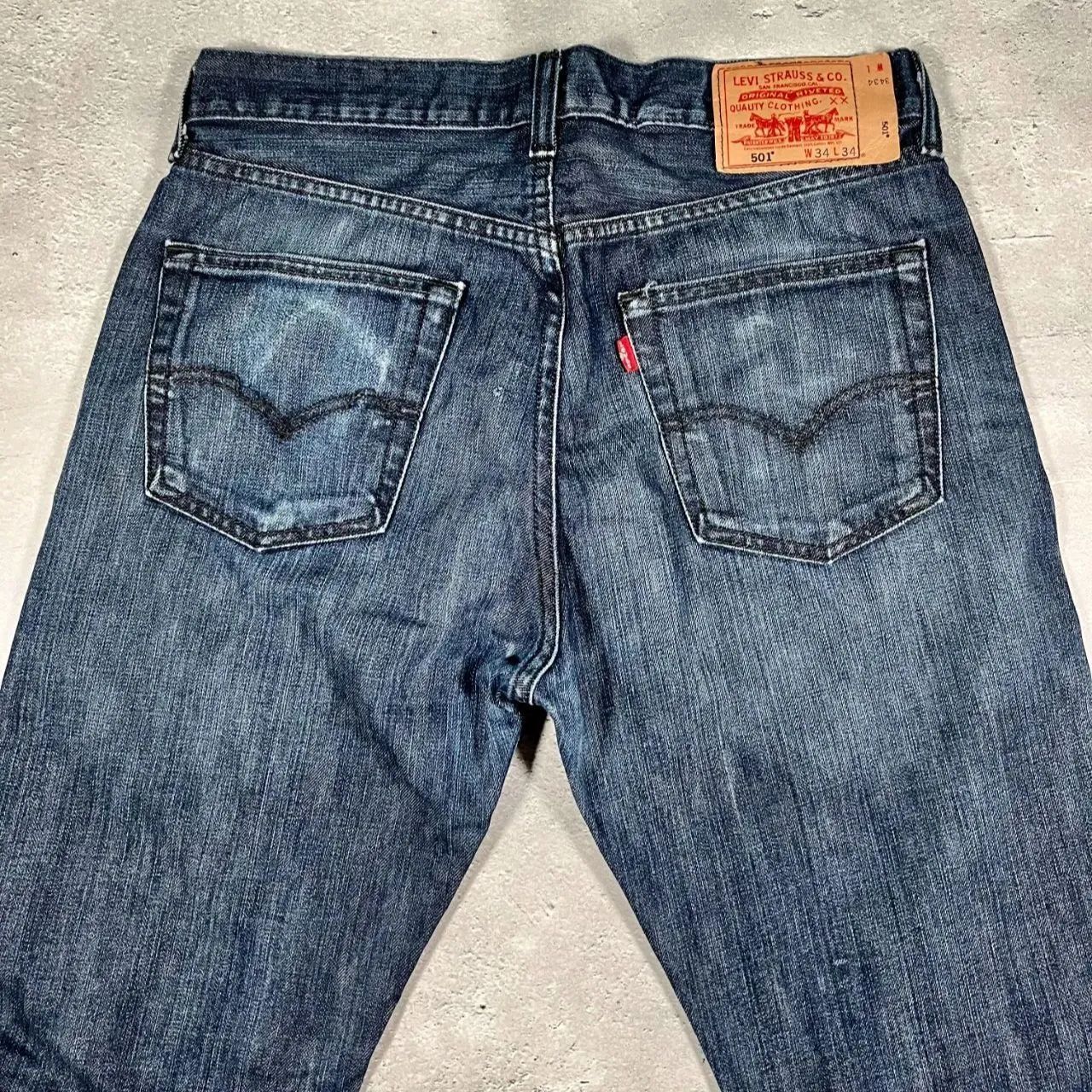 リーバイス 501 ハイチ製 W34 L34ボタン裏4384 W38 L34】90s US.Levis 