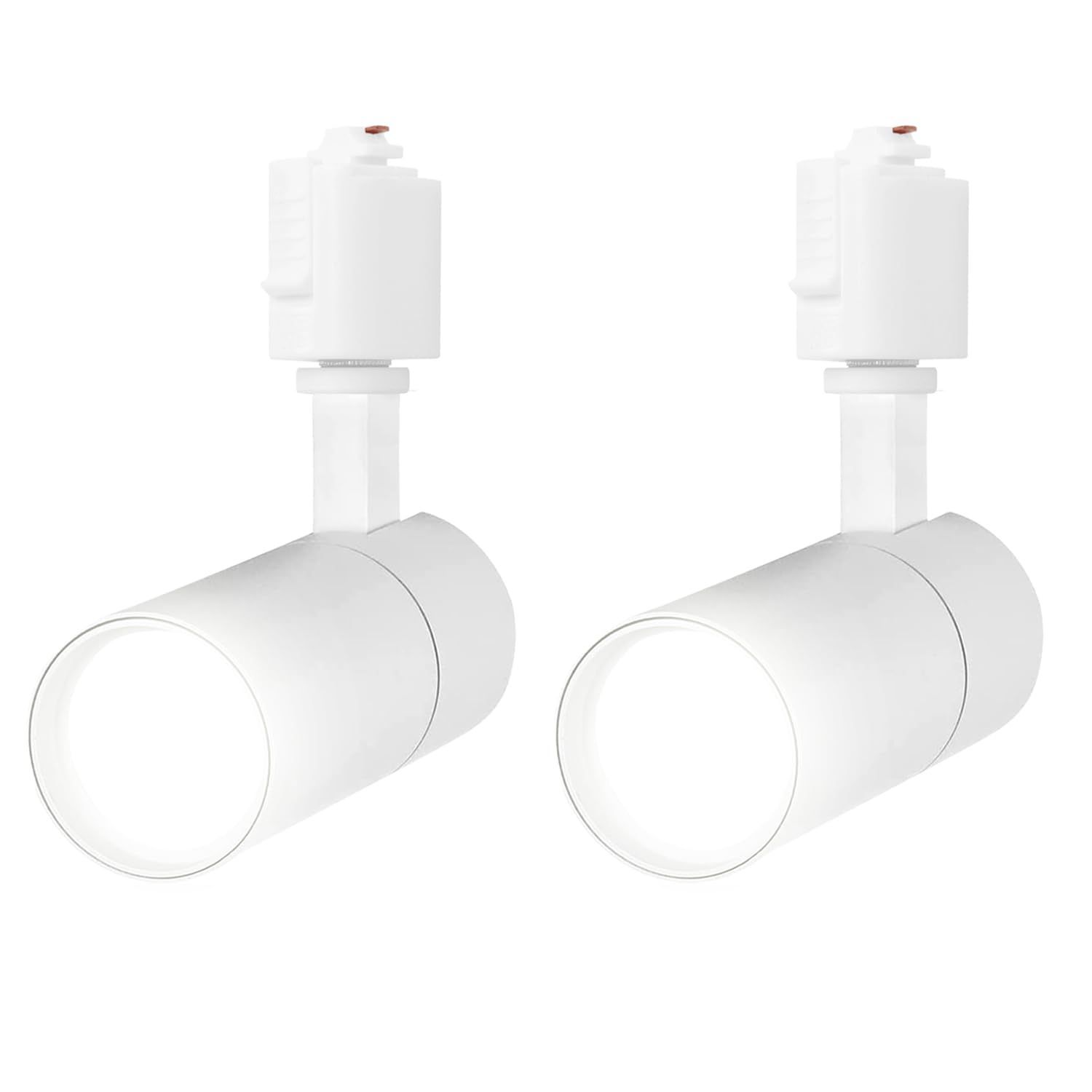 【人気商品】ライティングレール用スポットライト昼白色100W相当 消費電力10W 大光量1000LM照射角度調節可能 一般家庭照明/演出照明/商業施設/店舗・商品展示用照明（白い 2個セット）